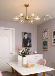Loftslampe Ambria 70x20cm gylden
