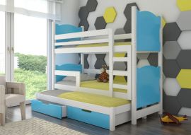 Køjeseng Gaston med ekstra seng med madrasser og opbevaringskasse 180x75cm  mdf,træ