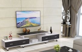 Tv-bord Eleanor sort-hvid