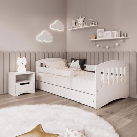 Børnesenge Med Madras Og Opbevaringskasse Leif 160x80cm  møbelplade