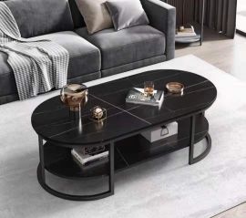 Sofabord Belrose 100x50cm sort