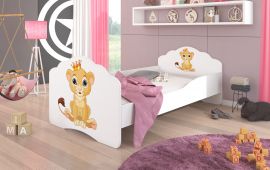 Børnesenge med madras Lion King hvid 160x80cm